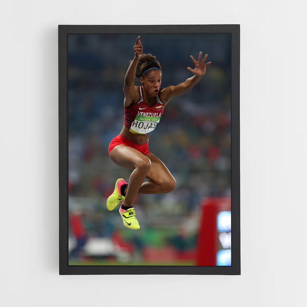 Poster Yulimar rojas – affiche Athlétisme (vue 2)